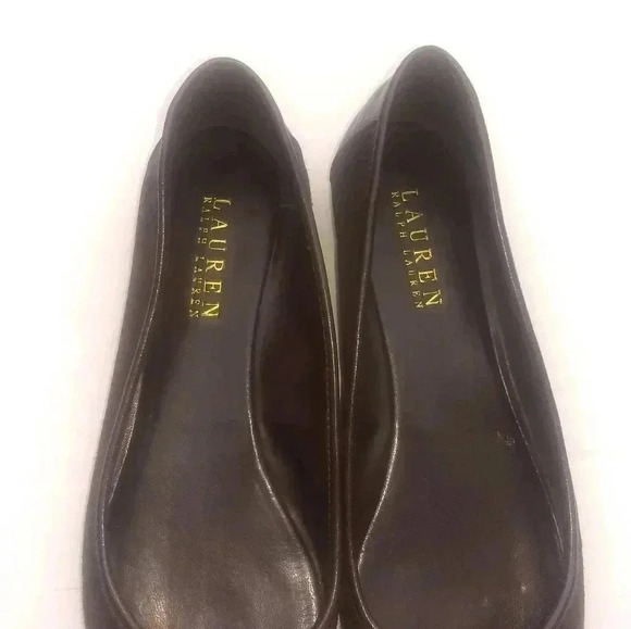Lauren Ralph Lauren Women's Brown Flat Shoes - Picture 7 of 9